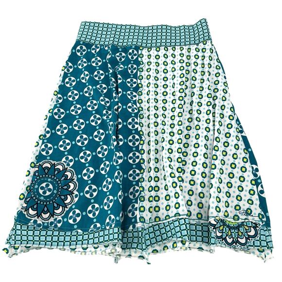 Prana Dresses & Skirts - Prana women’s organic cotton geo floral print mixed media midi skirt